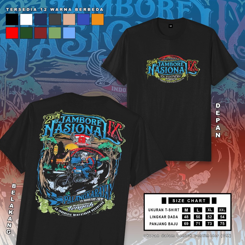 KAOS JAMNAS CB INDONESIA PALANGKARAYA KALIMANTAN TENGAH KAOS JAMBORE NASIONAL CBI ORIGINAL