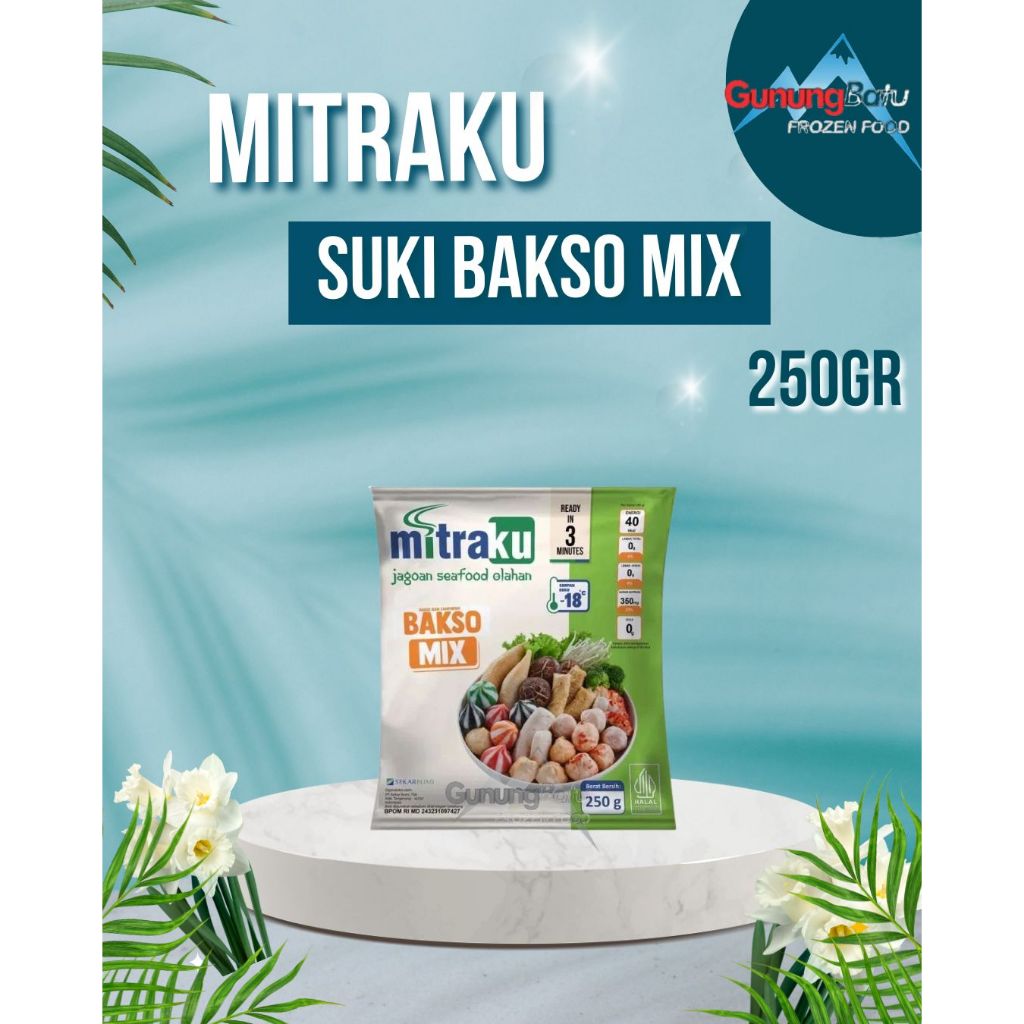 MITRAKU BAKSO IKAN MIX 250gr (SUKI MIX/ SUKI SUKI CAMPUR)
