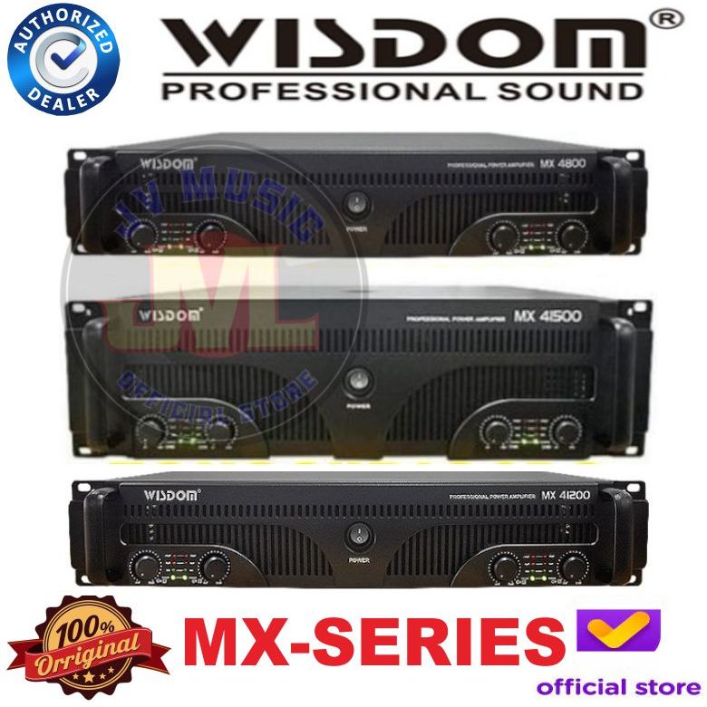 Wisdom MX4800  MX41200  MX41500 MX Series 4-Channel Power Wisdom MX-4800 MX-41500 MX-41200 Power Amp