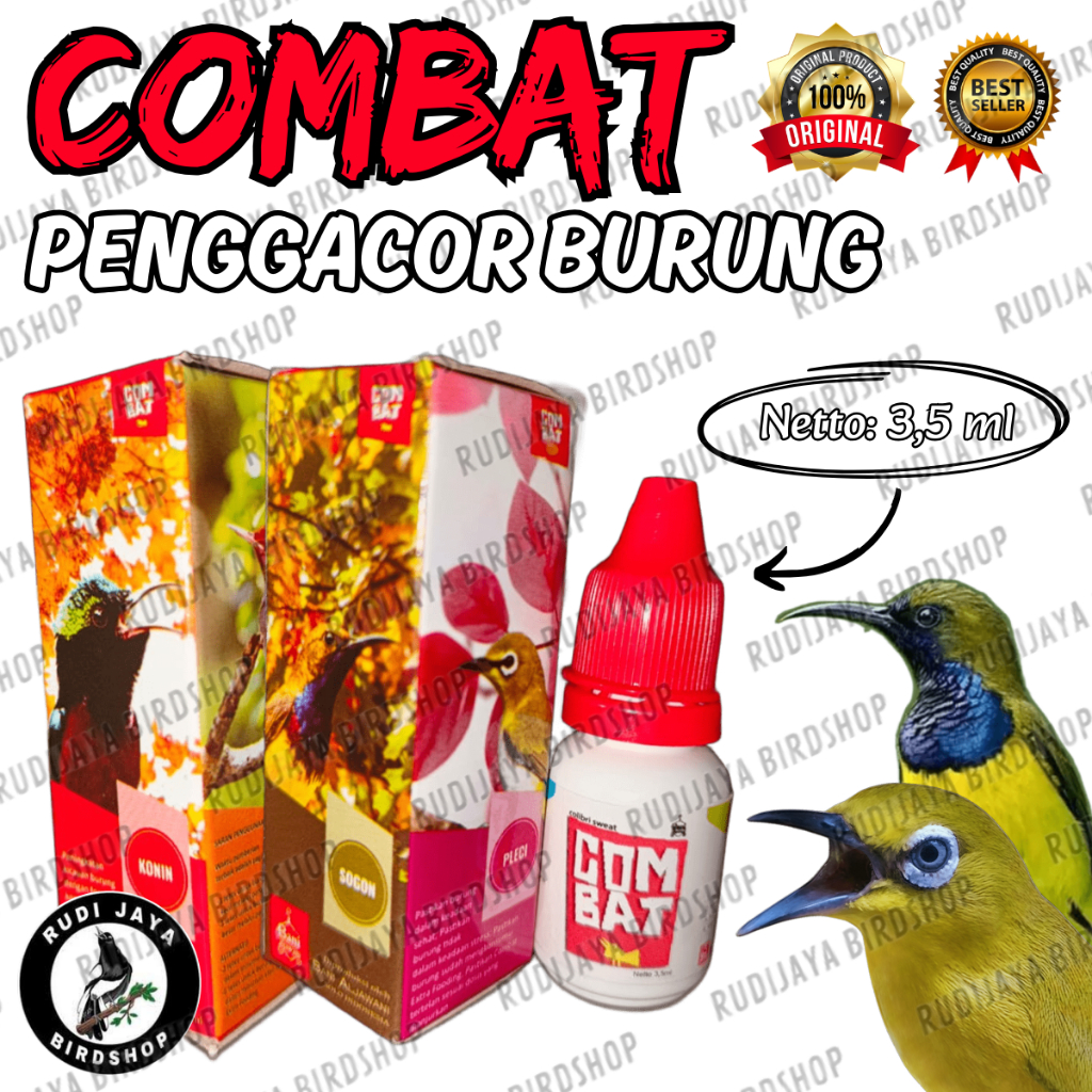 COMBAT SOGON VITAMIN BURUNG KECIL PENGGACOR INSTAN KONIN PRENJAK PLECI KONIN KOLIBRI LANGSUNG GACOR