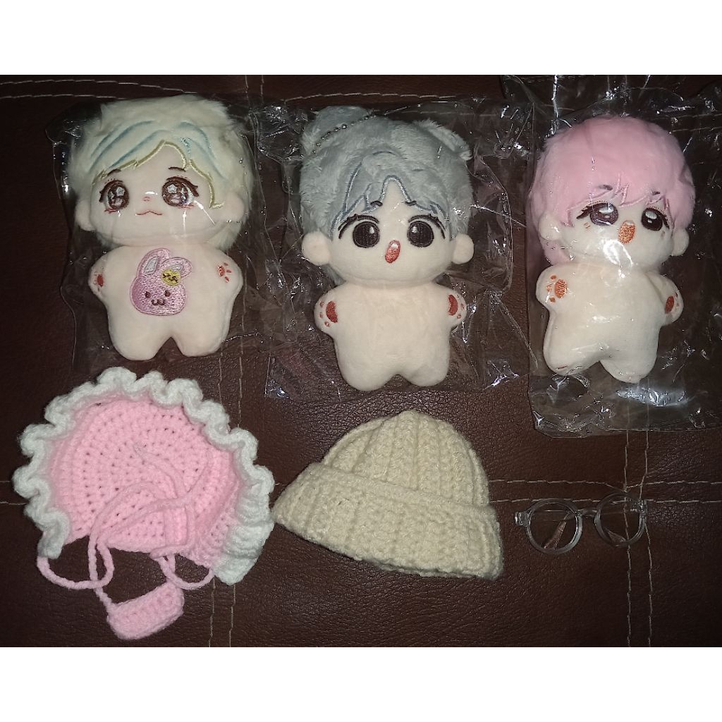 [baca desk] clothes bonnet topi kacamata doll 10cm