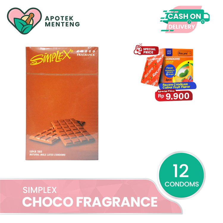 Kondom Simplex Choco Fragrance - Isi 12