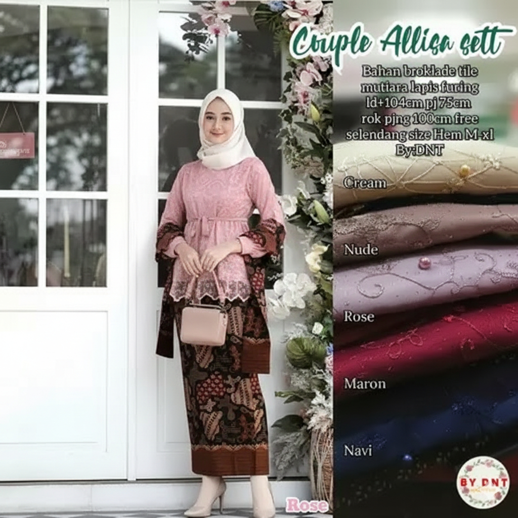 Kebaya Couple Lili / Kebaya Couple Terbaru 2021/ Mika Alisha/ By Neswarikebaya Baju Couple Brokat Pr