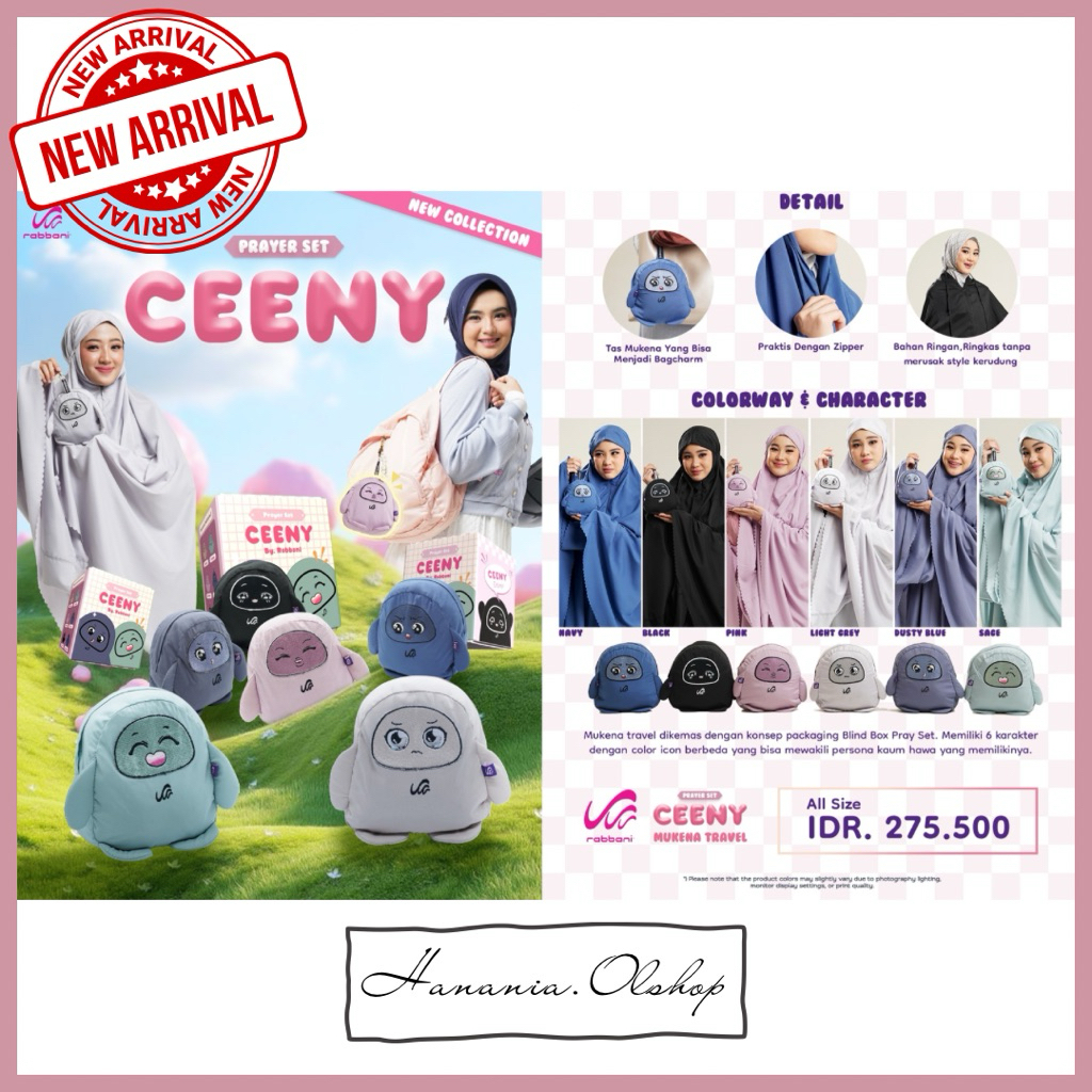 DISKON RABBANI - NEW ARRIVAL Mukena Ceeny Rabbani | Mukena dewasa rabbani | Mukena Rabbani | Mukena 