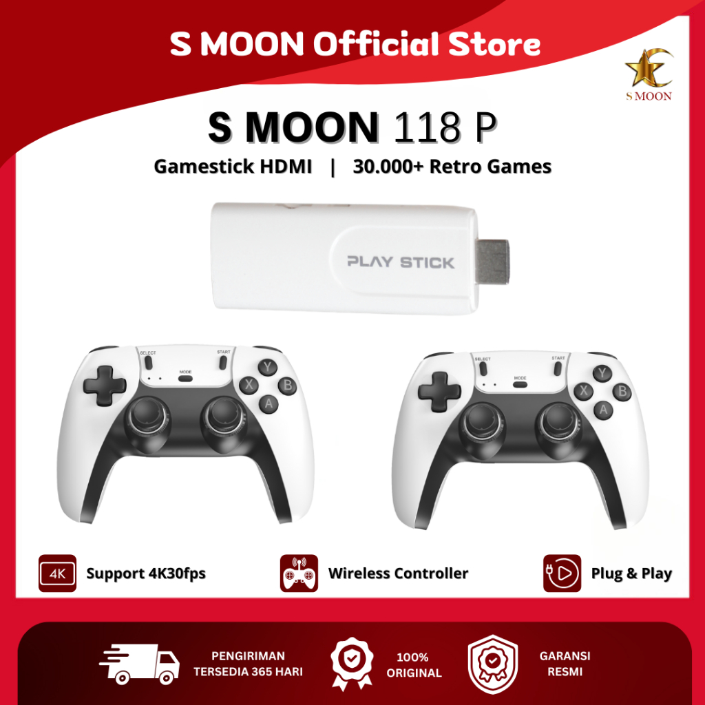 Smoon 118p - Playgame - 30000+ Games - For TV + Computer + Proyektor - No Need Wifi