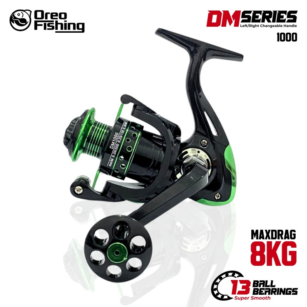 Reel Pancing Gulungan Senar DM1000 Katrol Kerekan Pancing Fishing Reel Spool Metal Aluminium