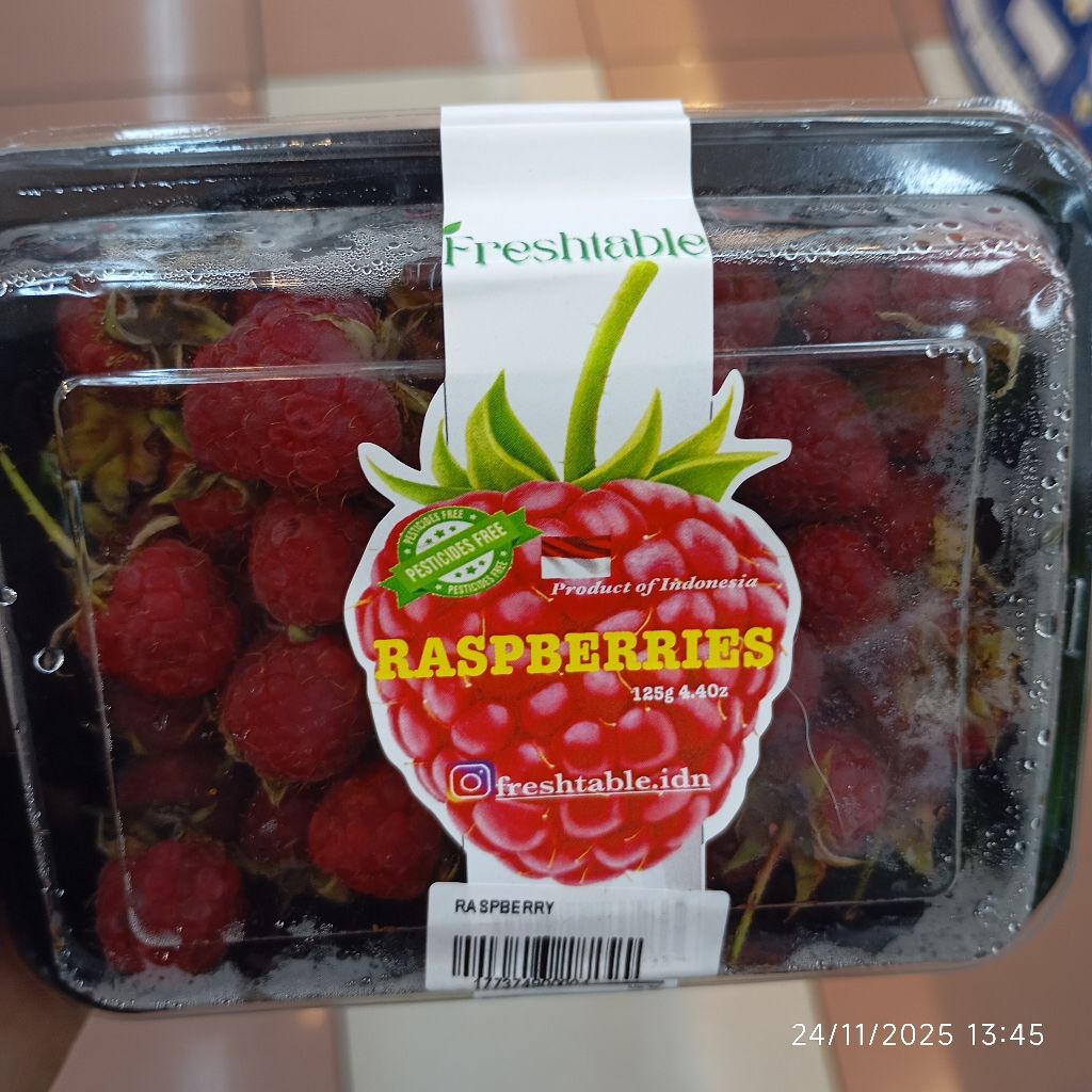 RASPBERRY SEGAR 125 GRAM FRESH
