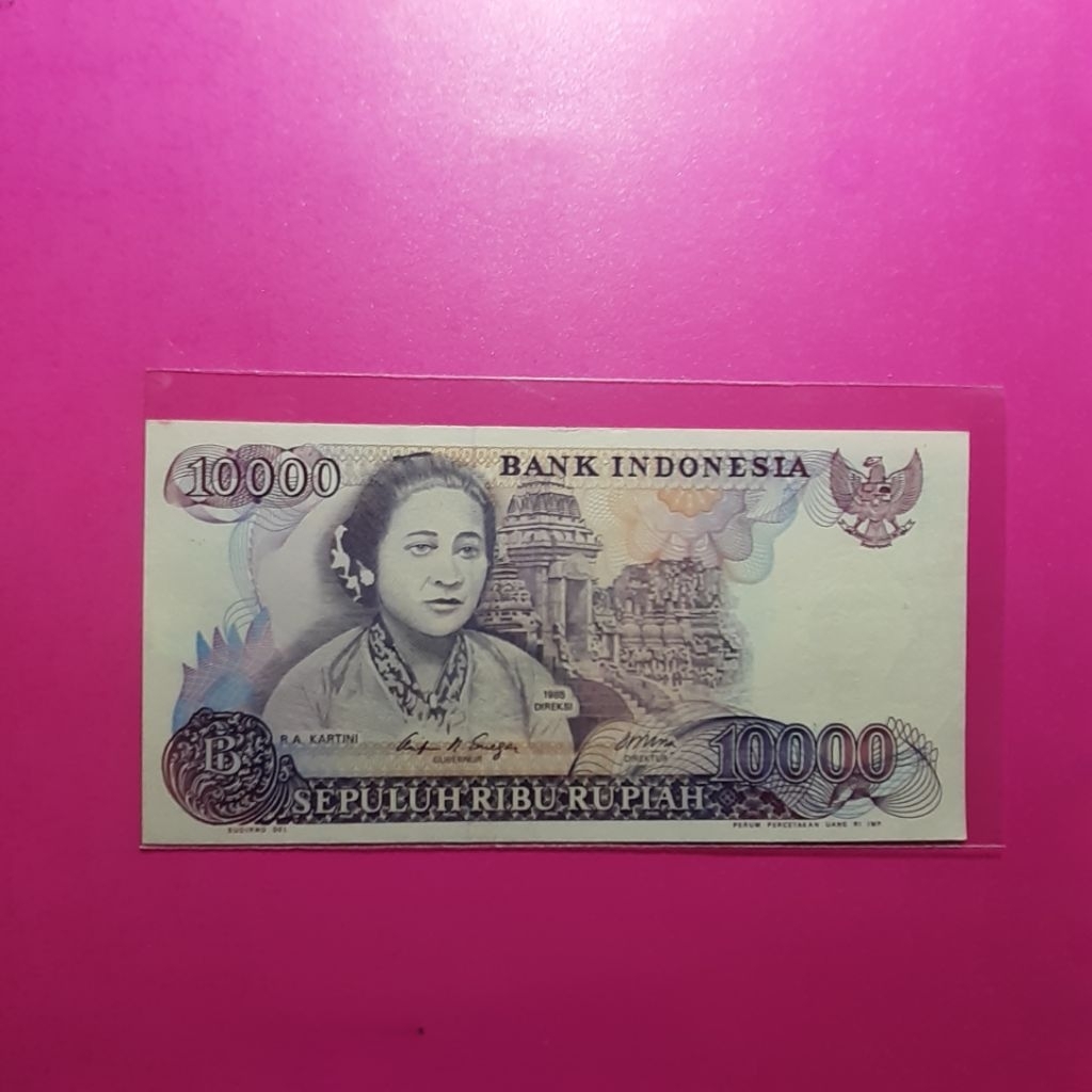uang 10000 rupiah kartini 1985