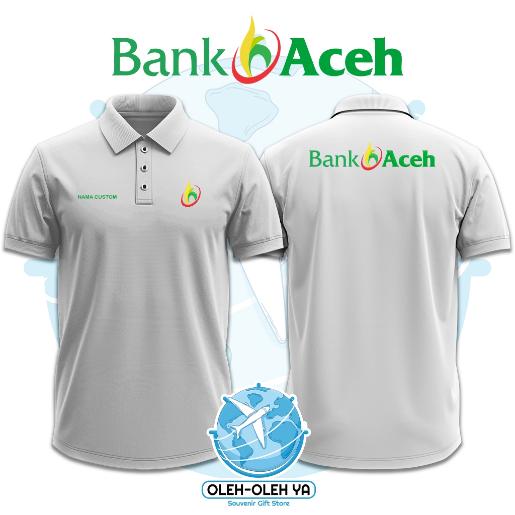 Oleh Oleh Ya Kaos Kerah Wangki Polo Shirt Kaos Kerja Wangki - BPD Aceh Syariah Bank Pembangunan Daer