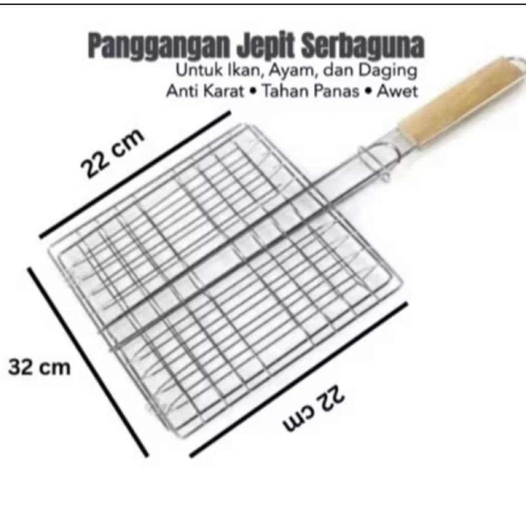 panggangan jepit serbaguna /panggangan ikan ayam bakar