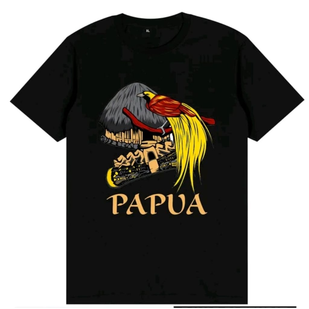 Kaos T shirt cendrawasih Papua
