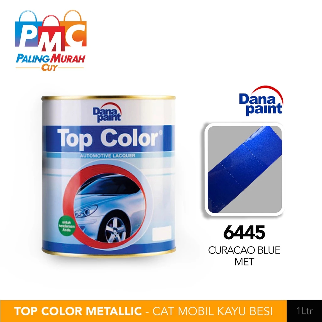 TOP COLOR CURACAO BLUE MET 223-6445 / CAT DUCO BIRU METALIK TOPCOLOR 6445