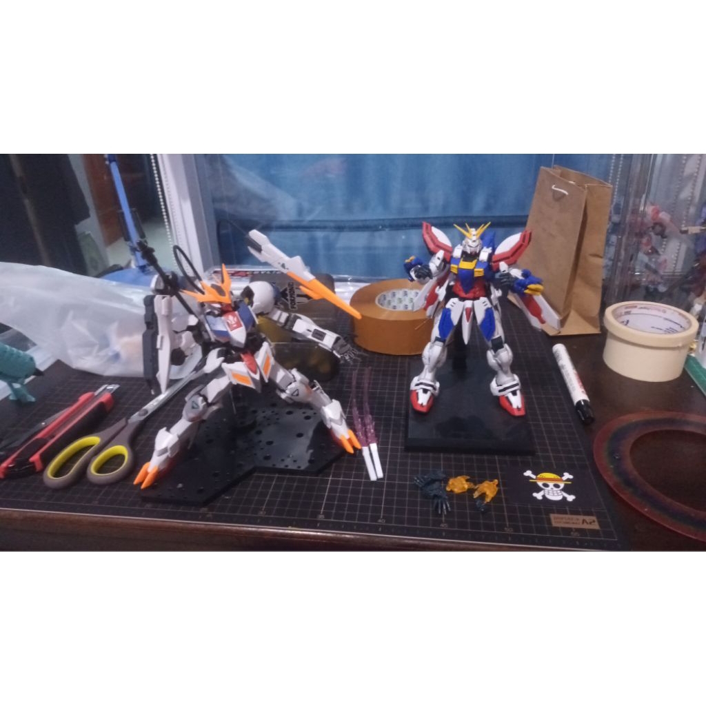 MJH God Gundam dan FM Gundam Barbatos Lupus Rex Bootleg 2nd