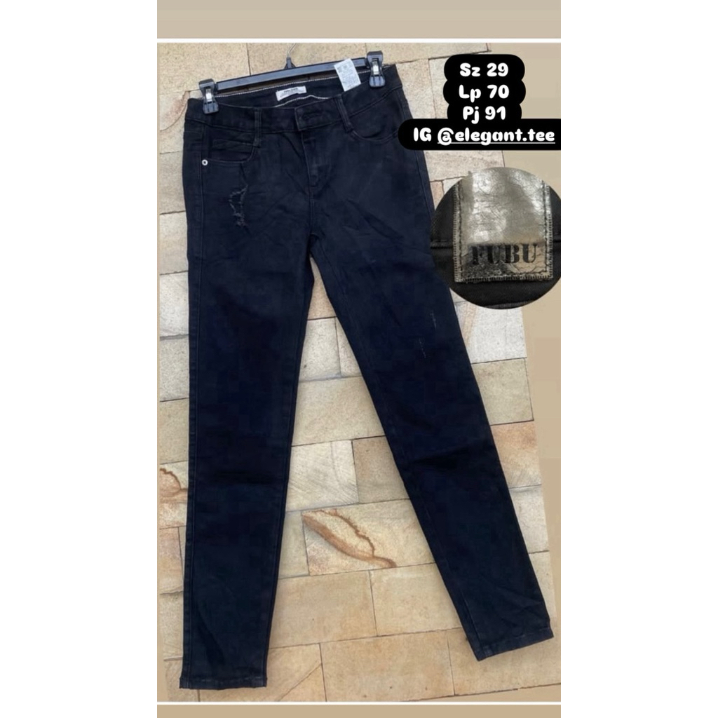 celana jeans ripped fubu prelove