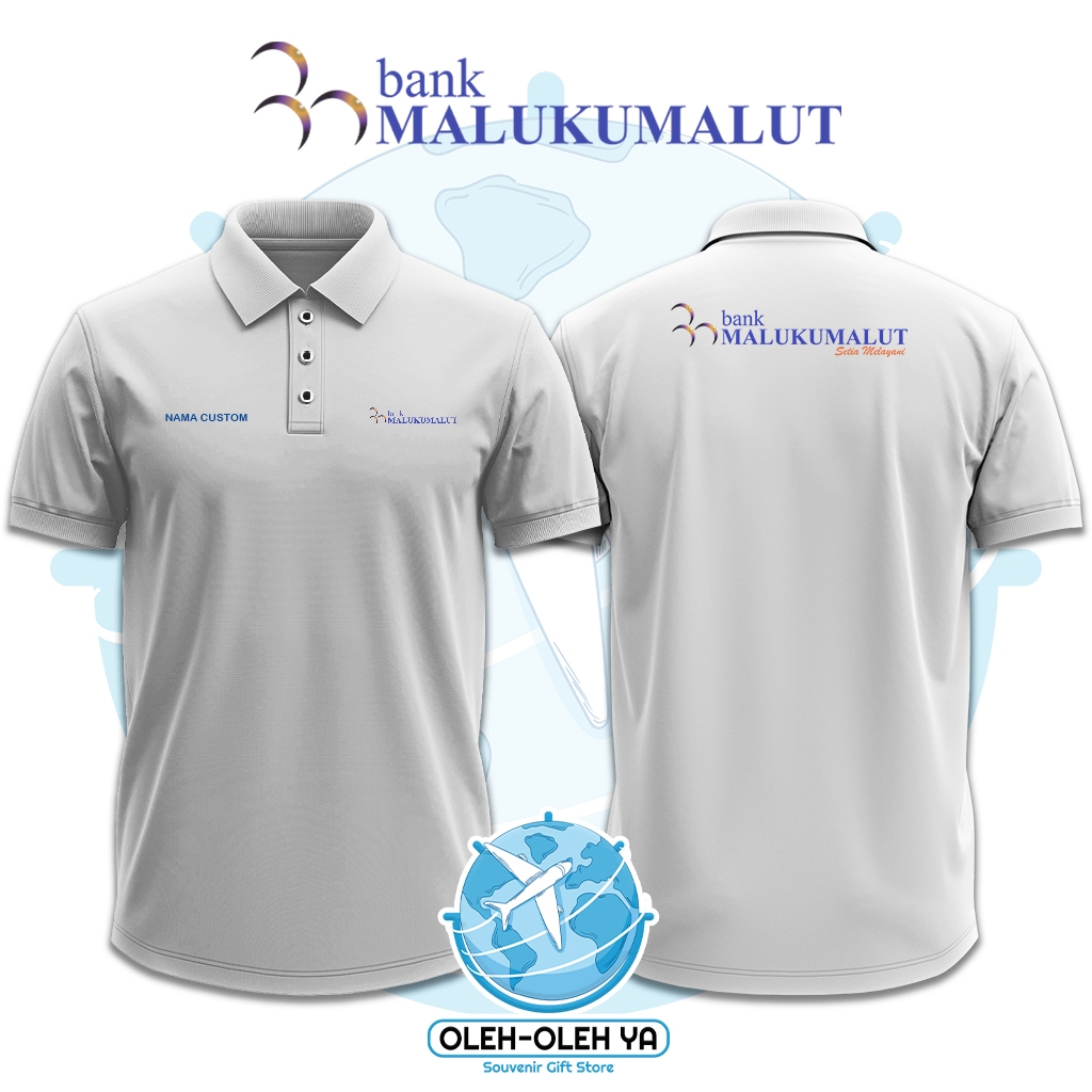 Oleh Oleh Ya Kaos Kerah Wangki Polo Shirt Kaos Kerja Wangki - BPD Maluku Malut Bank Pembangunan Daer
