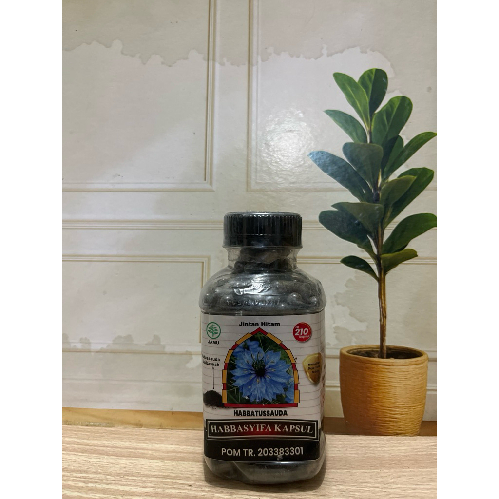 Serbuk Habbatussauda Murni Habasyi Jinten Hitam 210 kapsul