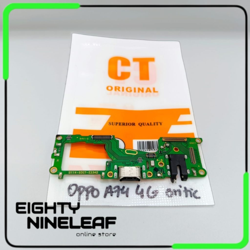 Flexible Konektor Charger / Flexibel Con Mic Papan Cas Oppo A74 - A95 4G Original + IC