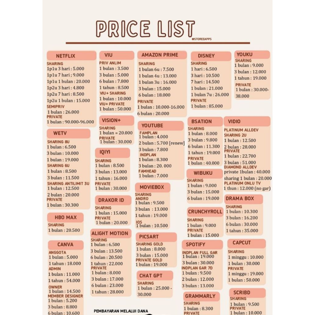 NETFLIX PREMIUMM 1 BULAN