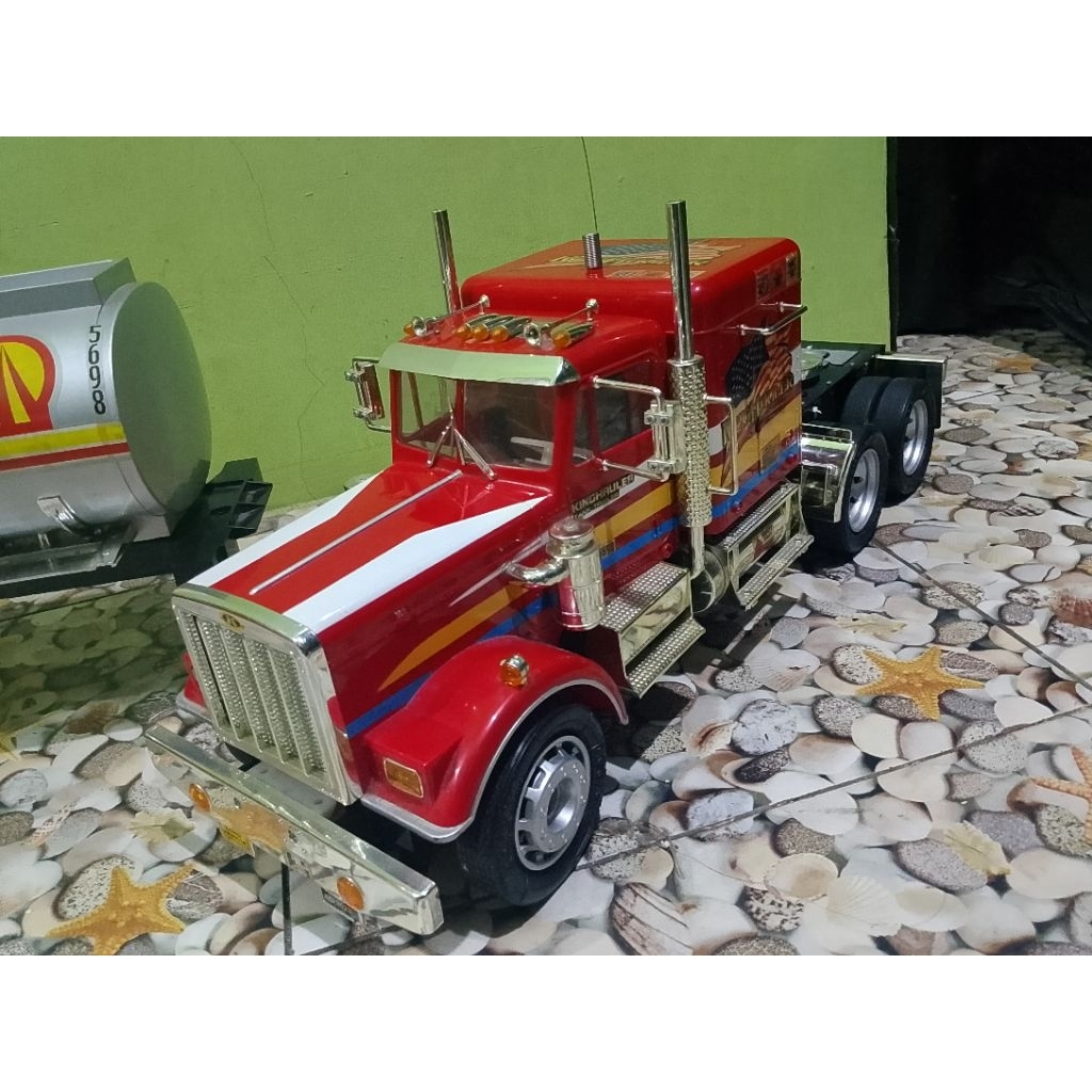 | MAINAN | MOBIL RC TRUCK TANK TRAILER PANJANG 1,10 METER /110CM JUMBO | HARD BODY |