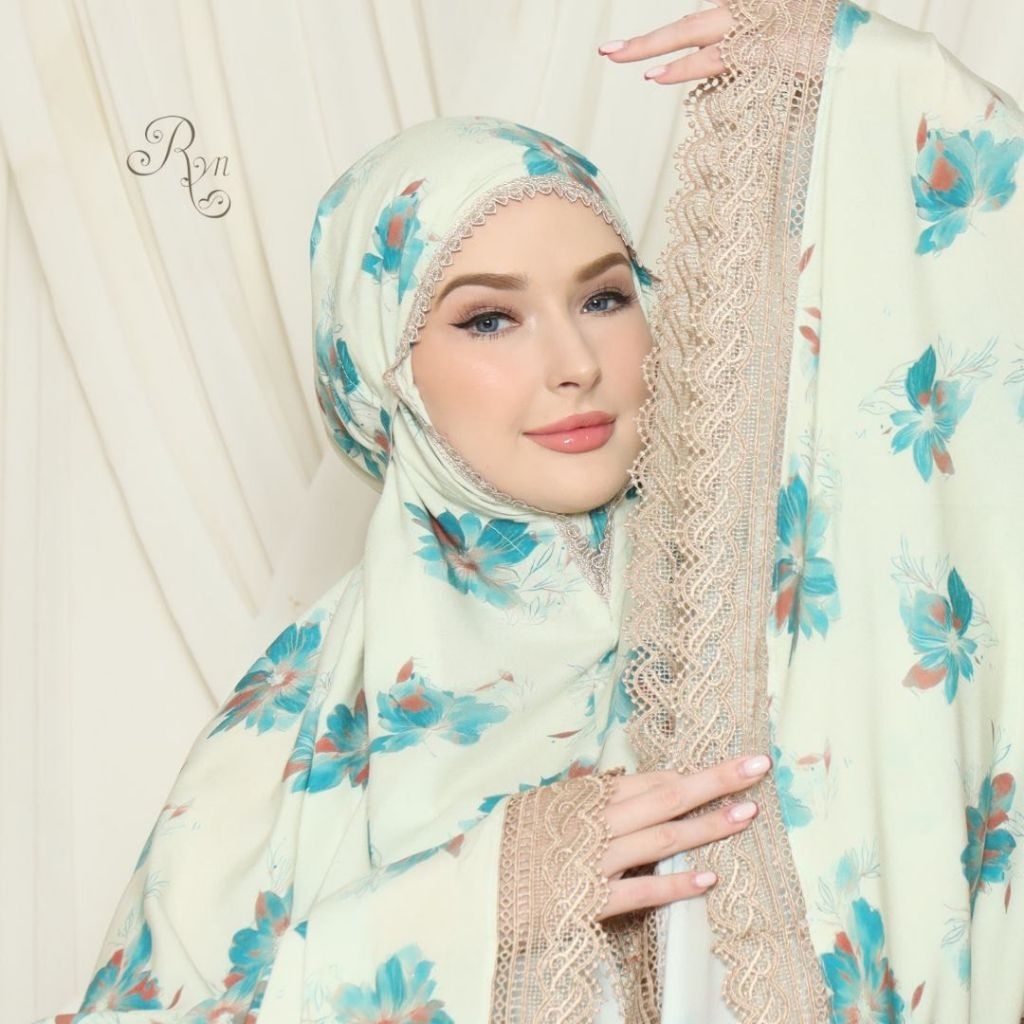 Ryn Rayyan Mukena Dewasa Super Jumbo Premium Mukena Travelling Original RYN Bahan Rayon Viscose Impo