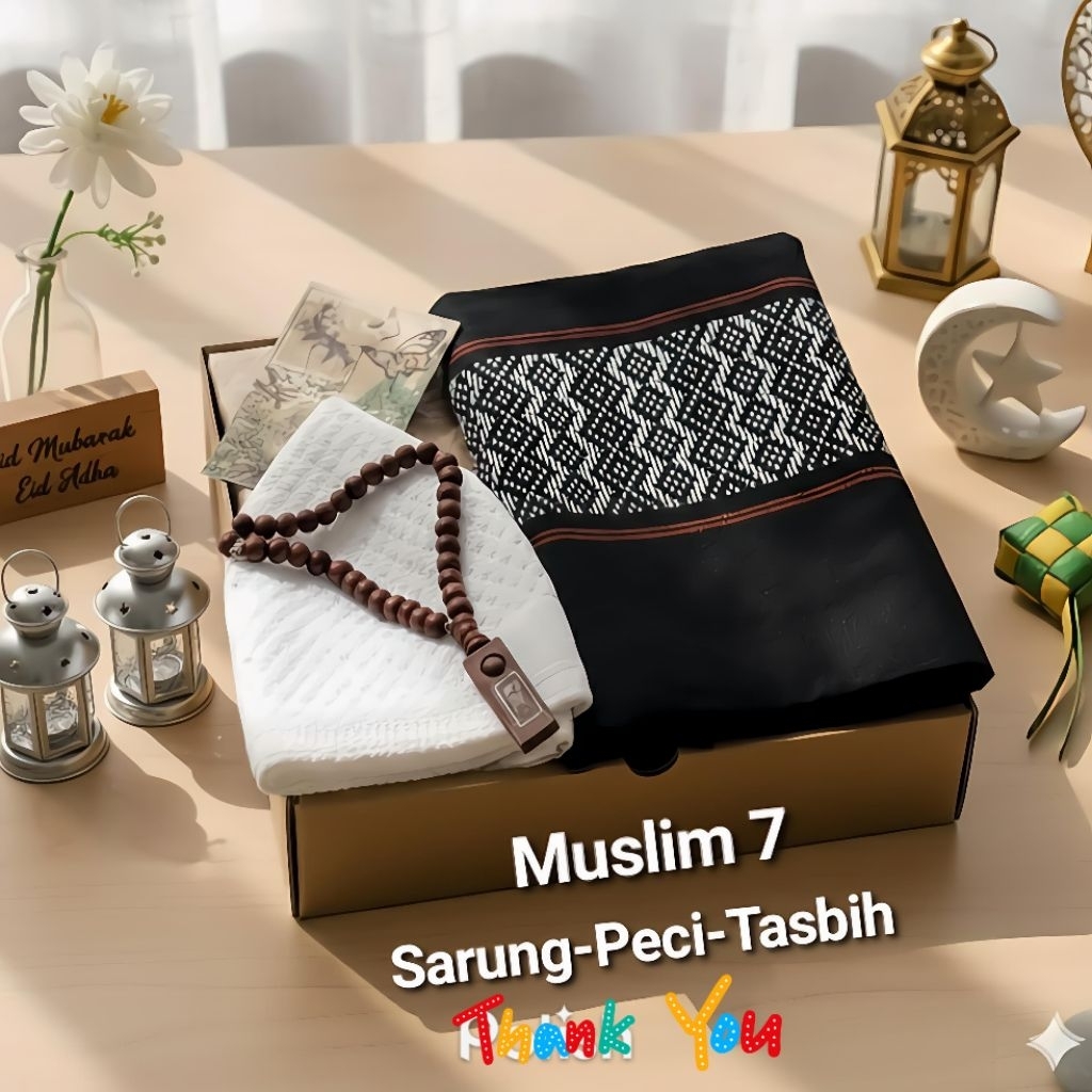 Hampers Sajadah Sarung Cowok Muslim Peralatan Sholat jumatan