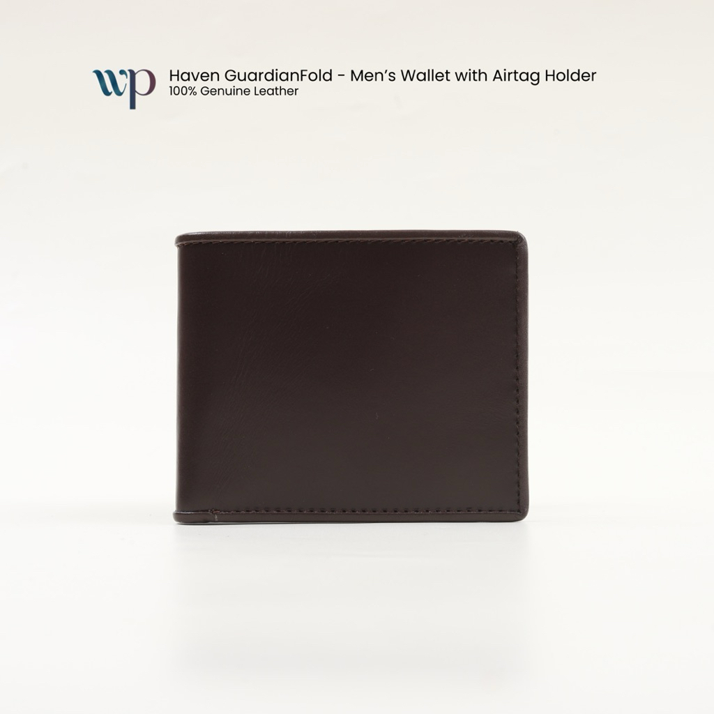 WP - HAVEN GUARDIAN FOLD MEN'S WALLET with Airtag Holder | Dompet Lipat Pria Kulit Asli dengan Airta