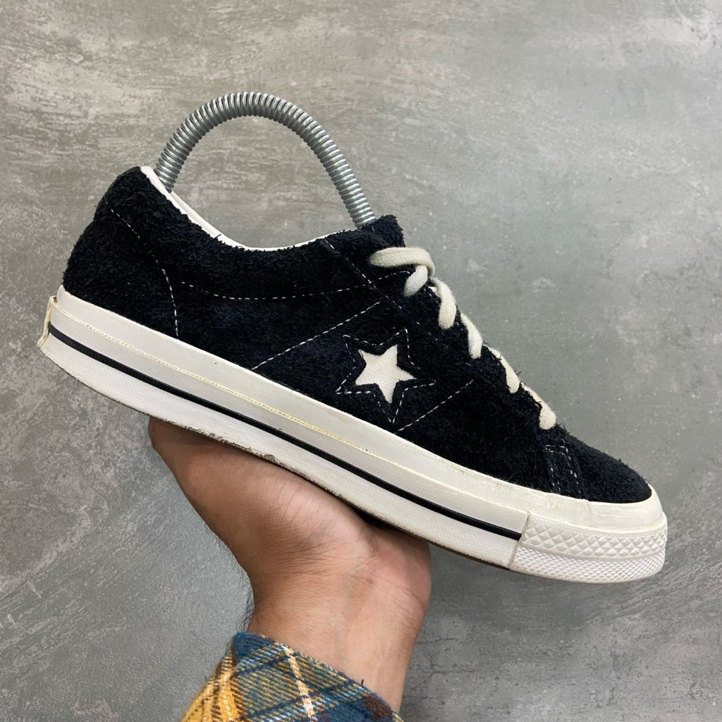 [Size 37.5] Converse One Star OX Suede Black White Second Original. Harga Barunya 1.2 - 1.3 Juta Rup