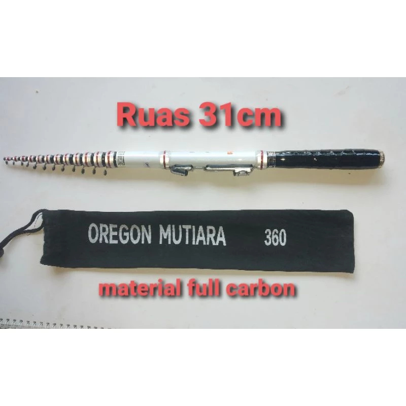 Joran Tegek Kolong Kolongan Oregon Mutiara Karbon Komposit