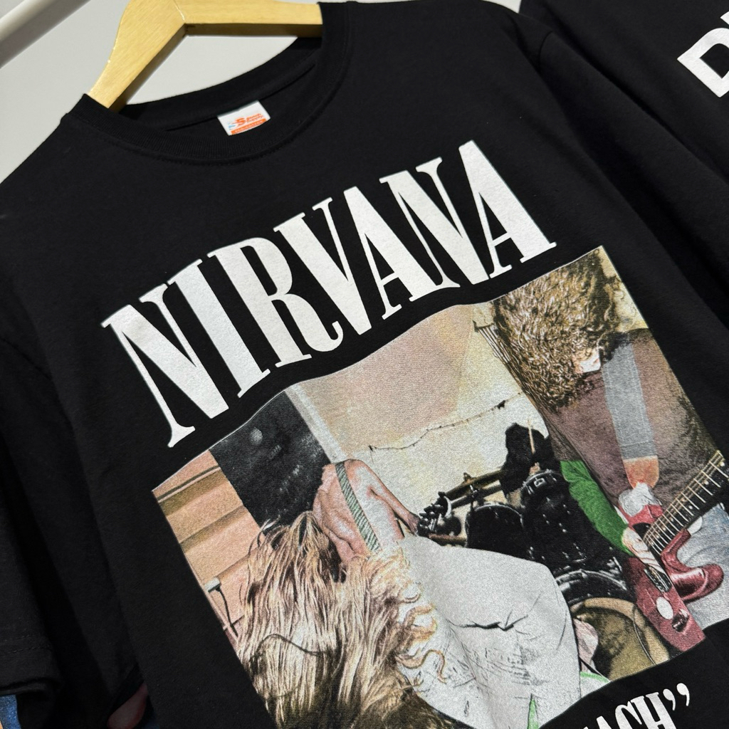 Kaos Band Nirvana Bleach color Tshirt Musikin