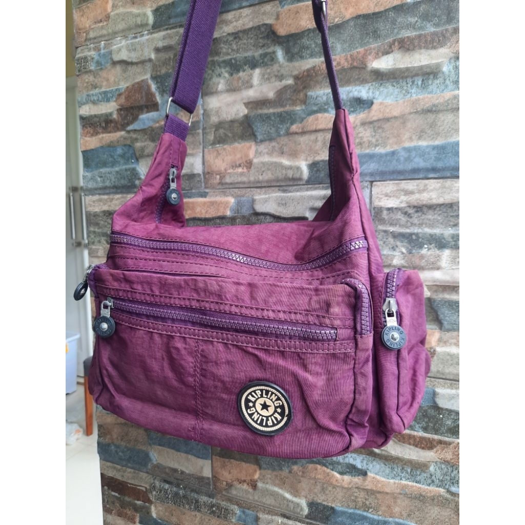 Sling Bag Ungu Kipling - Tas Branded Original
