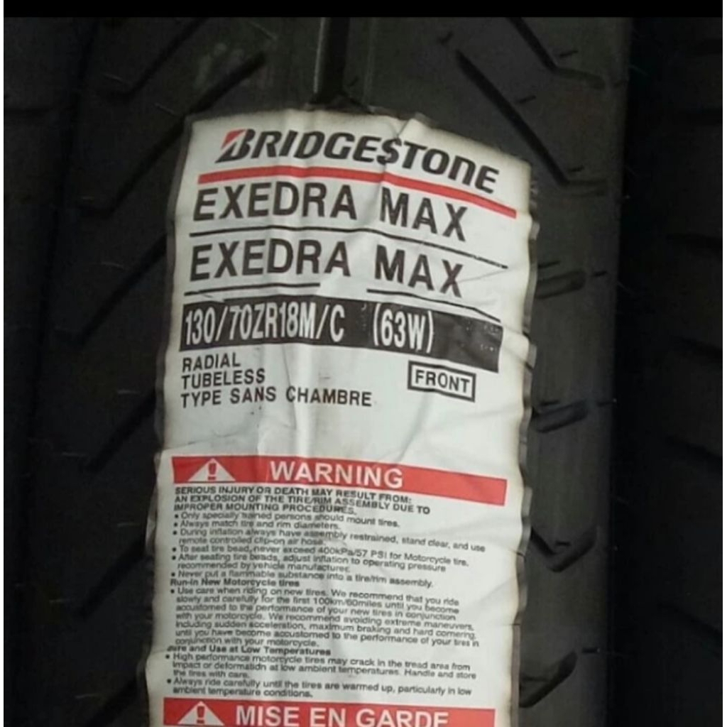 BAN LUAR BATTLAX BRIDGESTONE EXEDRA MAX UKURAN 170/80-15 TUBELESS