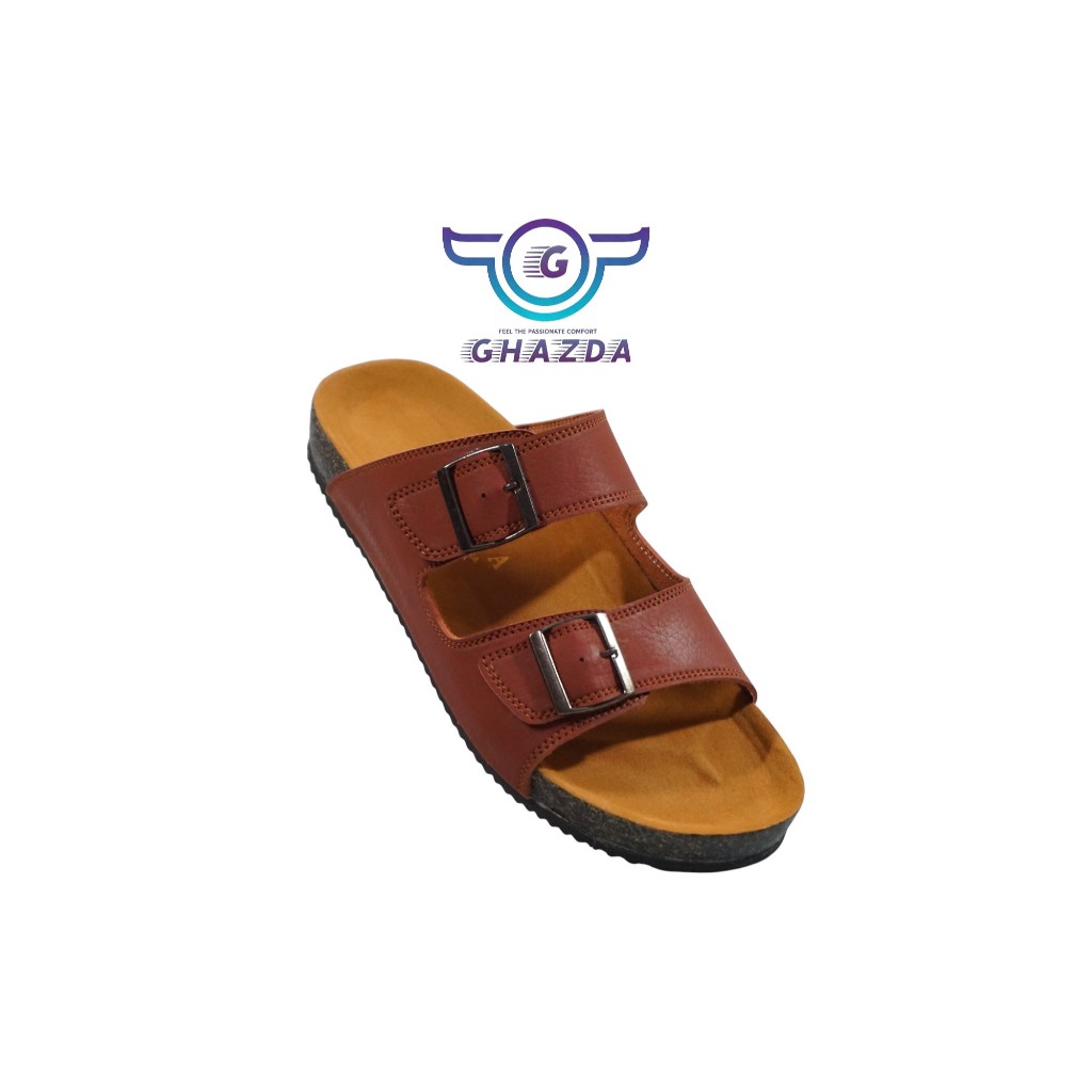 SANDAL PRIA SANDAL SLOP SANDAL PUYUH SANDAL TERBARU GHAZDA PUMA 02 MOCHA
