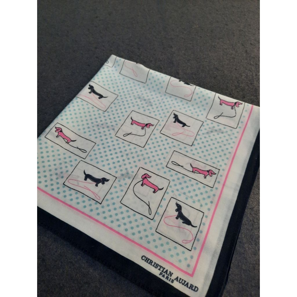 Saputangan Christian Aujard Original Vintage Rare Handkerchief