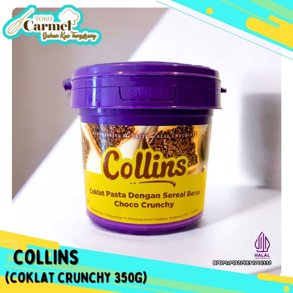 Collins Choco Crunchy 350gr - Selai Coklat Crunchy