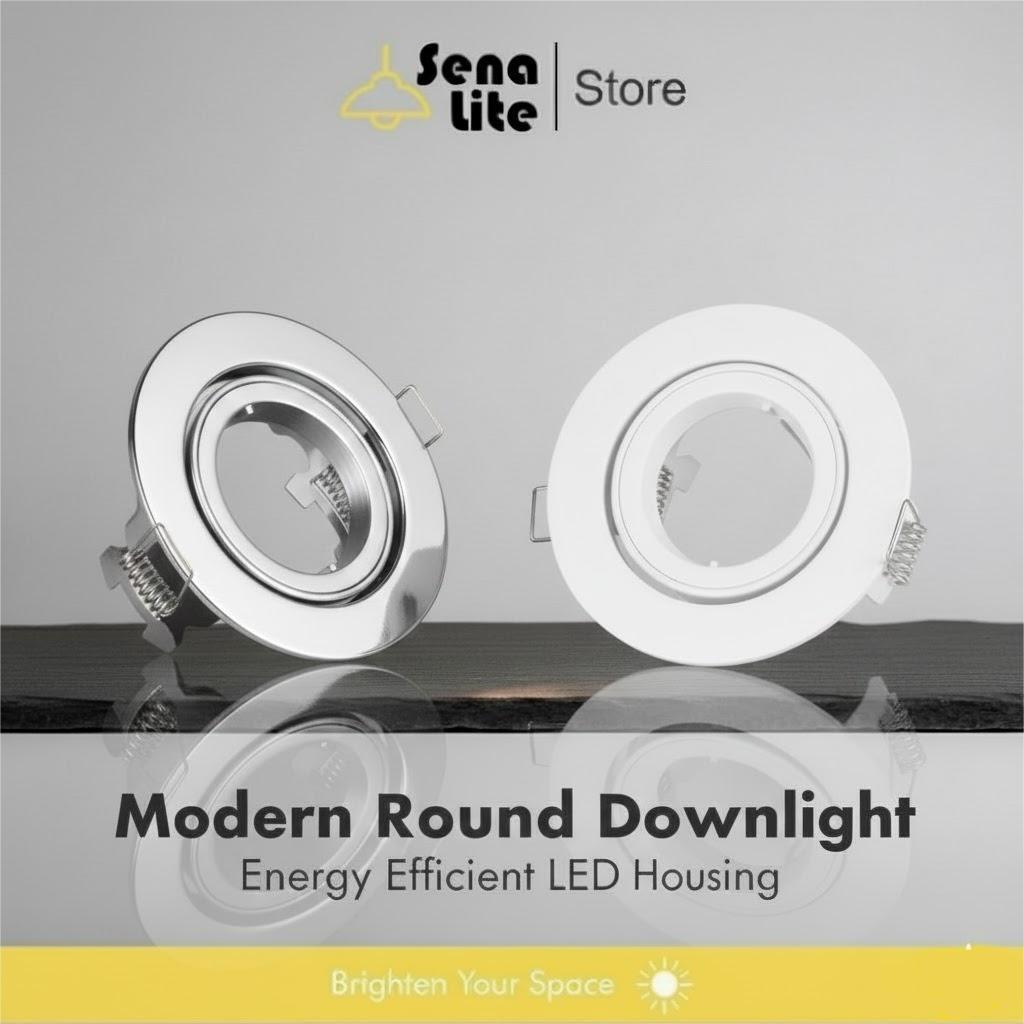 Kap lampu plafon mr16 housing Downlight rumah lampu plafon