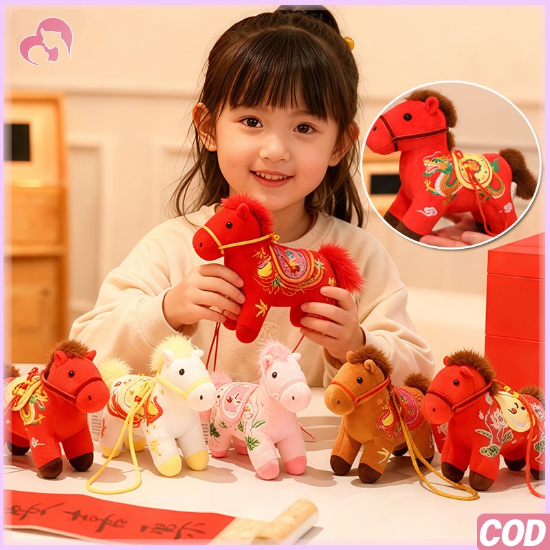 Gantungan Kunci Gantungan Boneka Kuda Poni Boneka Kuda Gantungan Tas Boneka Maskot Tahun Kuda Hadiah
