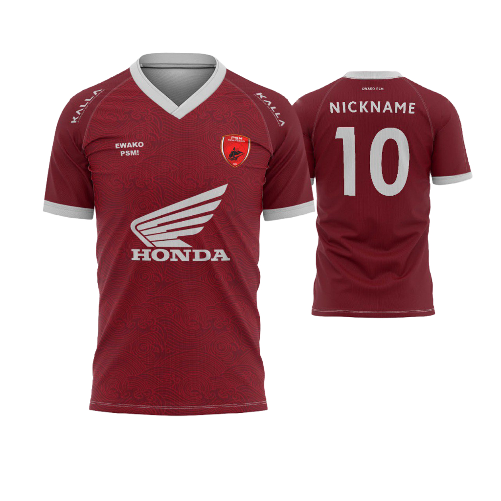 Jersey PSM Makassar 2021-Home Dryfit Adem Nyaman XS-6XL