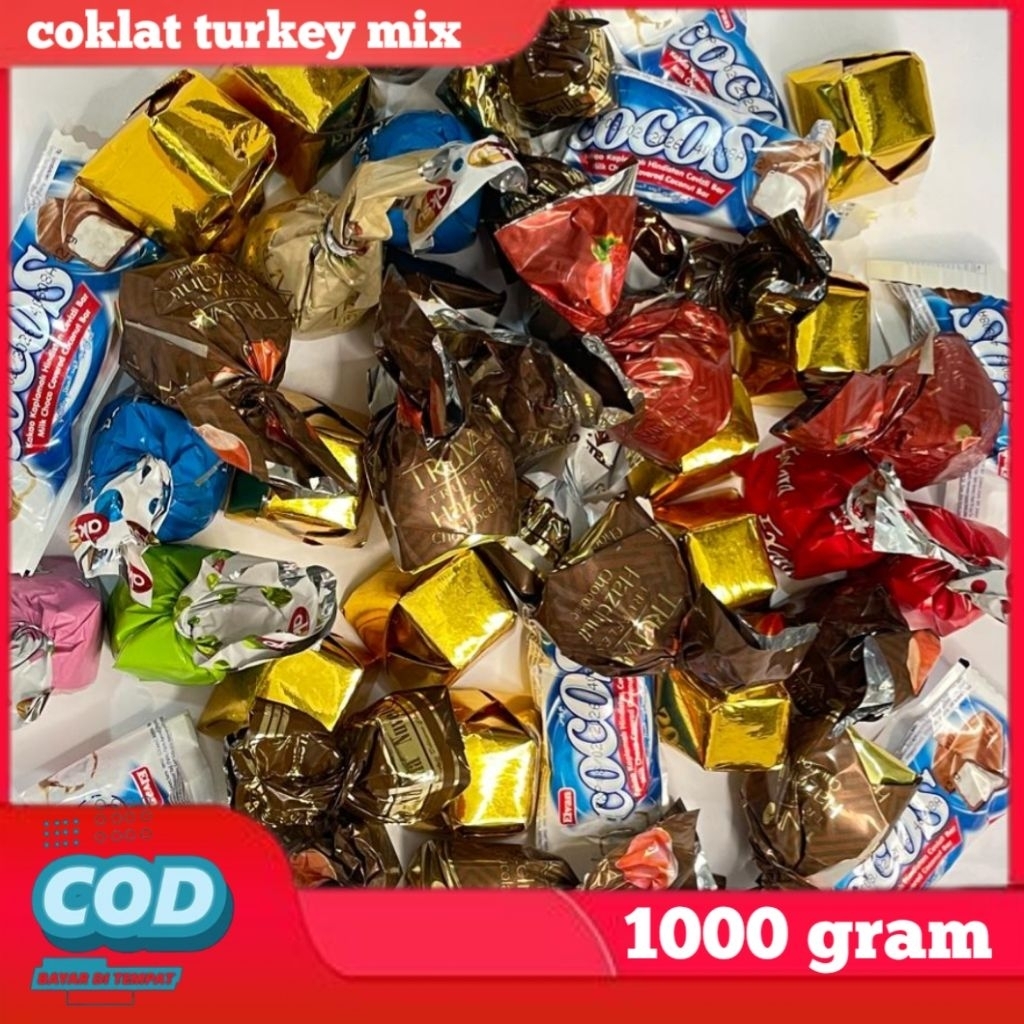 COKLAT TURKIY MIX TRUFFLE/ ASLI TURKI 1KG / OLEH OLEH HAJI DAN UMROH/COKLAT ARAB/MIX 1KG