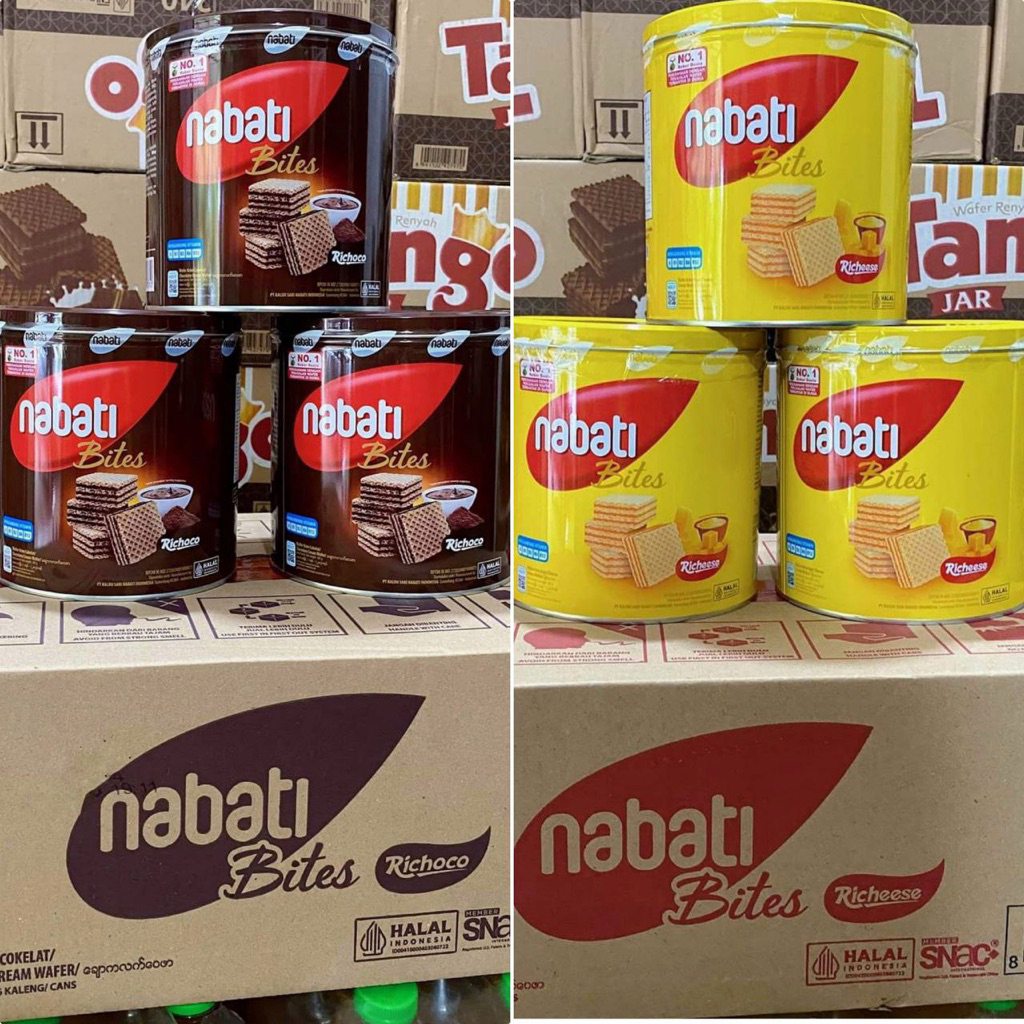 Nabati Kaleng 1 Karton isi 6 kaleng rasa keju