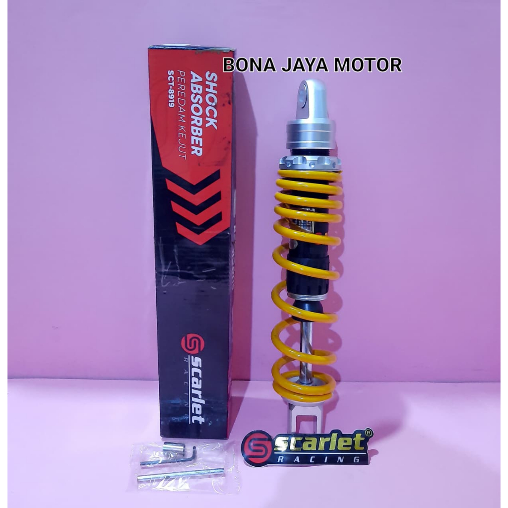 SHOCKBREAKER SHOCK BELAKANG BEAT,VARIO,MIO,XEON MERK SCARLET