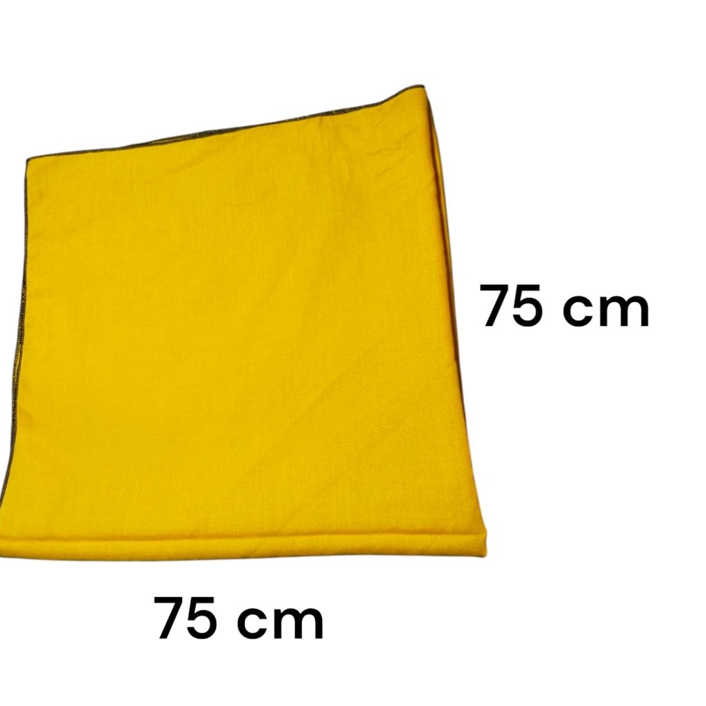 slayer segi empat  ukuran 75 cm x 75 cm polos warna