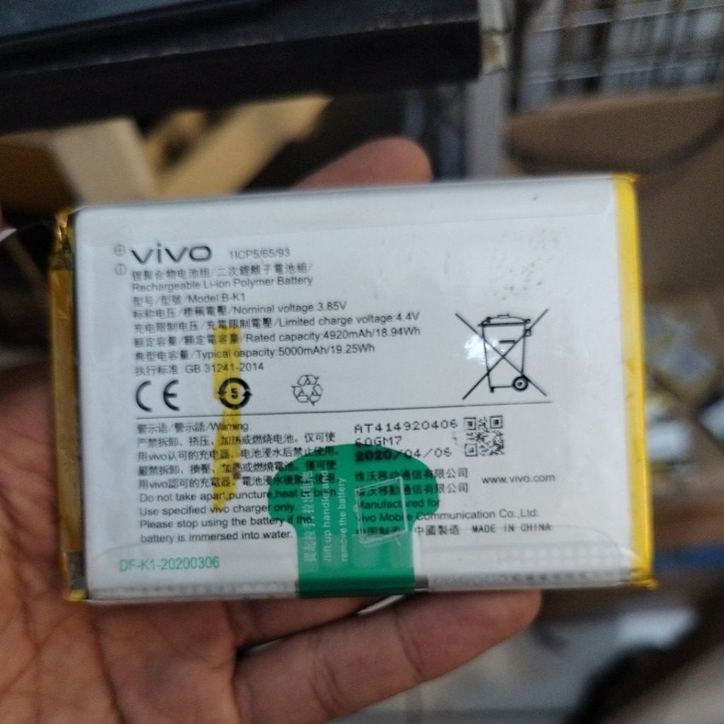 Batre Baterai B-K1 Vivo Y55 Y55s Y55T OriCopotan