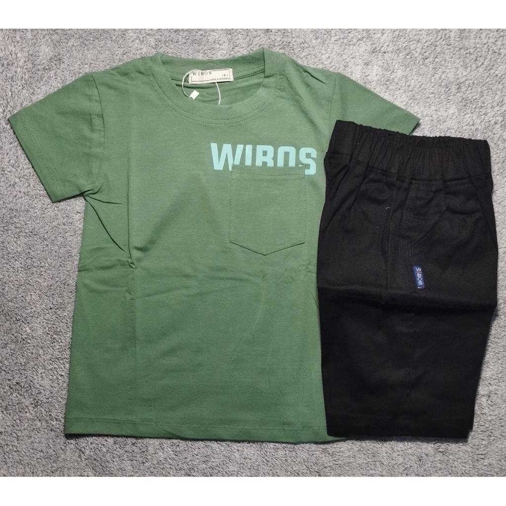 Setelan Baju Anak Laki-Laki Wibos 10-12 Tahun