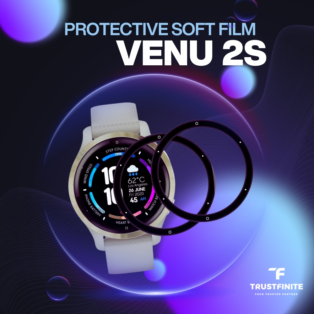 OEM Protective Soft Film Garmin VENU2S / Anti Gores Pelindung Layar Garmin Venu 2S / Venu 2S