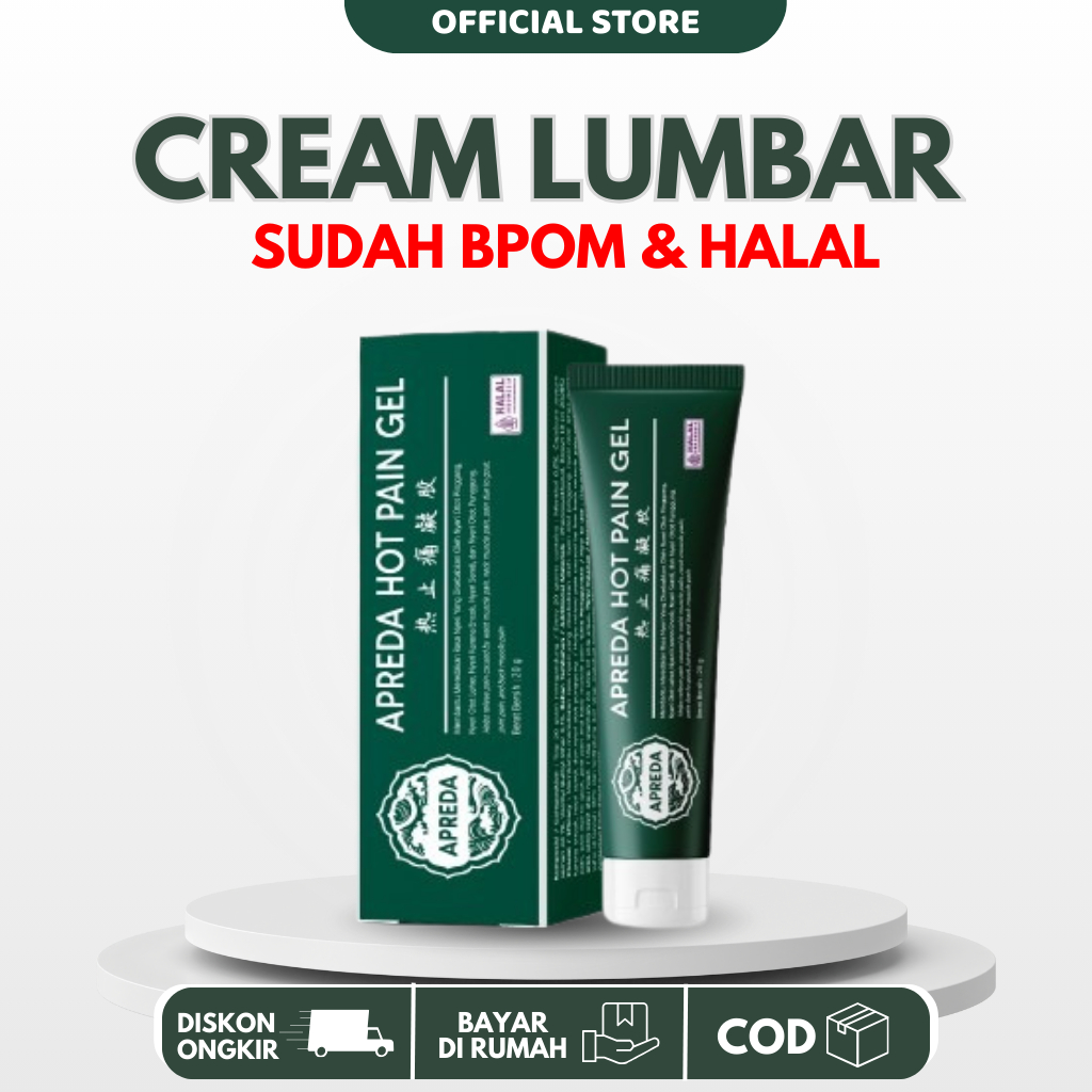 ORIGINAL APDMP Lumbar Spin Cooling Gel Sakit Pinggang Punggung Saraf Kejepit Sendi Tulang Rhematik