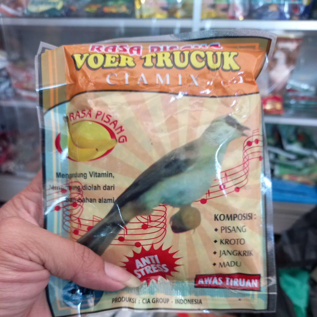 voer trucuk ciamix rasa pisang / pakan burung cucak