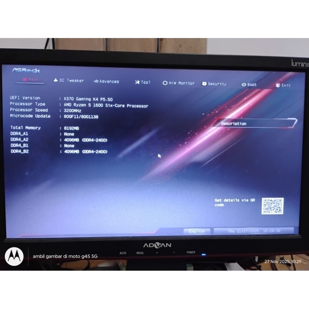 Motherboard AM4 Asrock Fatality x370 Gaming K4