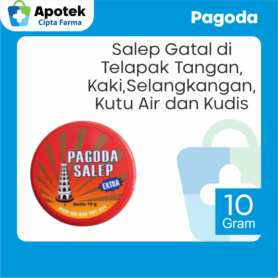 Pagoda Salep Extra 10 Gram Asam Salisilat Camphora Menthol Salep Gatal Selangkangan Paha Tangan Kaki