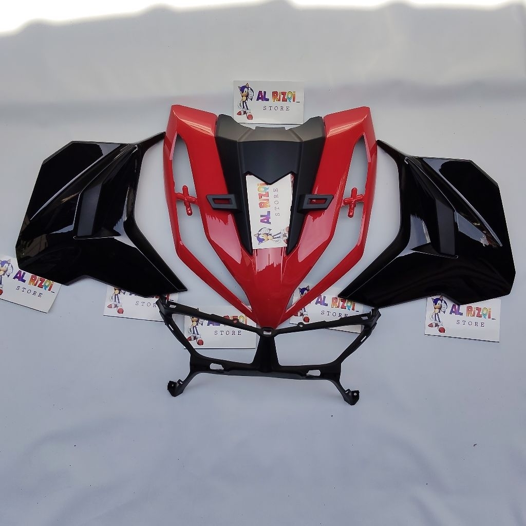 cover body depan full tameng depan Vario 125 new gen 2 tahun 2022-2025 merah hitam