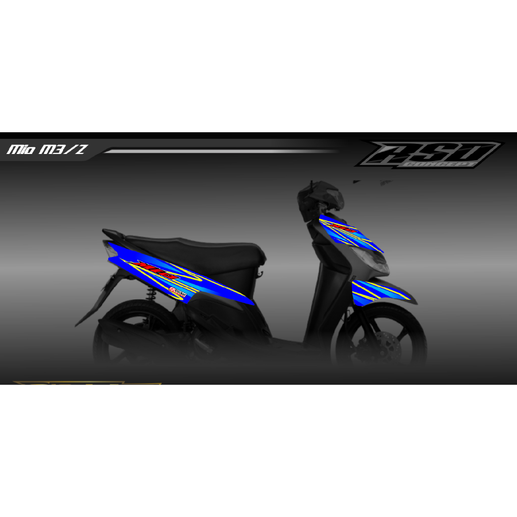 Stiker Mio Sporty Striping Premium Racing